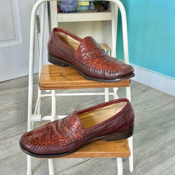 Florsheim Imperial Genuine Caiman Alligator Leather Loafer (size 10) - Picture 1 of 12